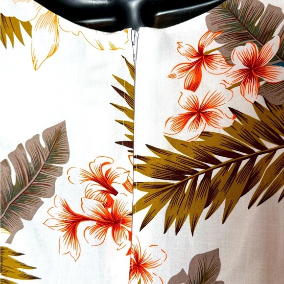 Two Palms Women's Sz L Side Tie Sleeveless Hawaiian Dress - Picture 3 of 5